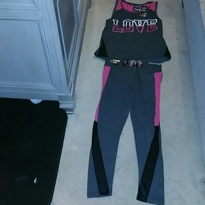 SOLD! NOT AVAILABLE! 1xLOVE LEGGINGS & TANK SET